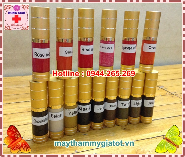 	 Mực xăm lên màu nhanh, mực xăm môi mày Hàn Quốc màu sắc đa dạng đẹp tự nhiên 